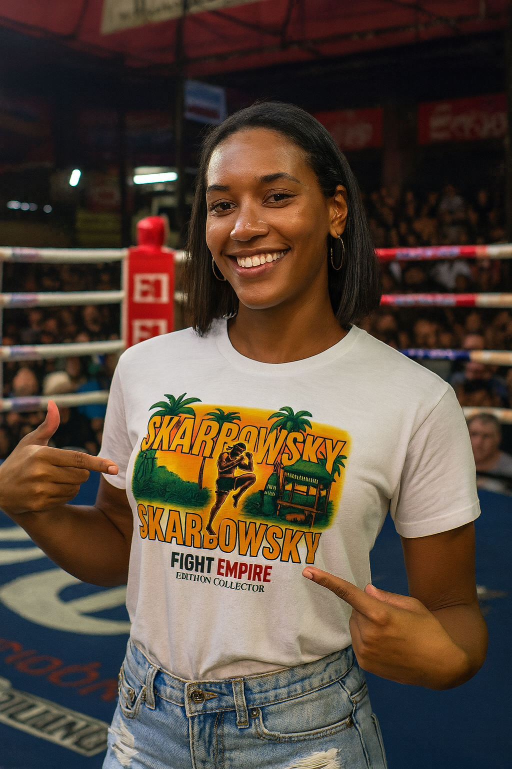 T-shirt Blanc – Skarbowsky Édition Collector | Fight Empire