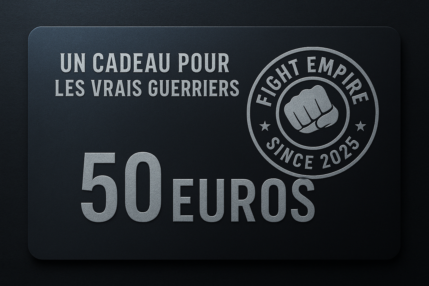 🥈 Carte Cadeau 50€ – Argent
