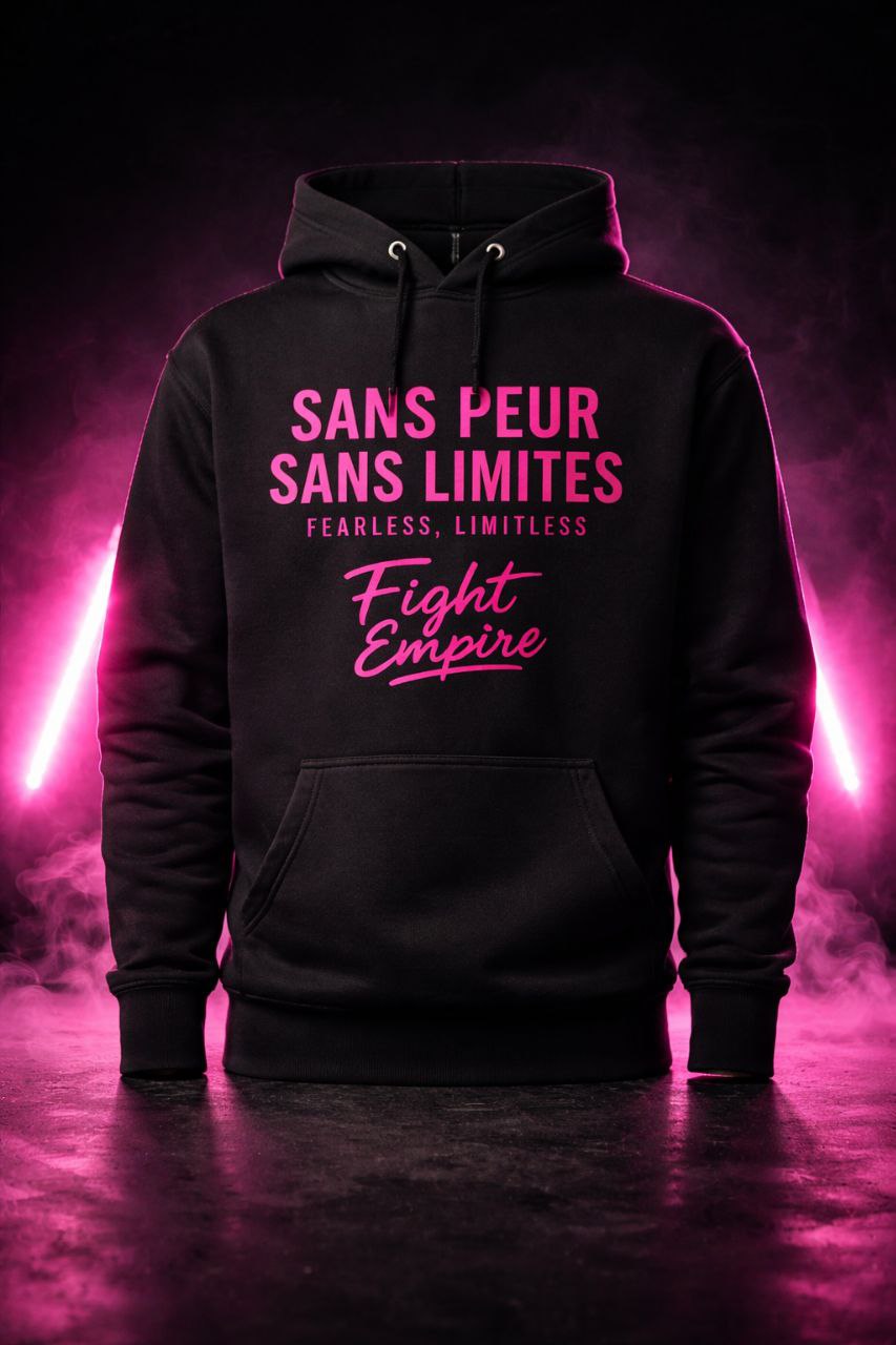 Hoodie Sans Peur Sans Limites — Rose Édition