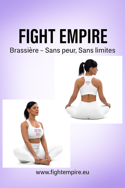 Brassière de sport rembourrée "Sans peur, sans limites"