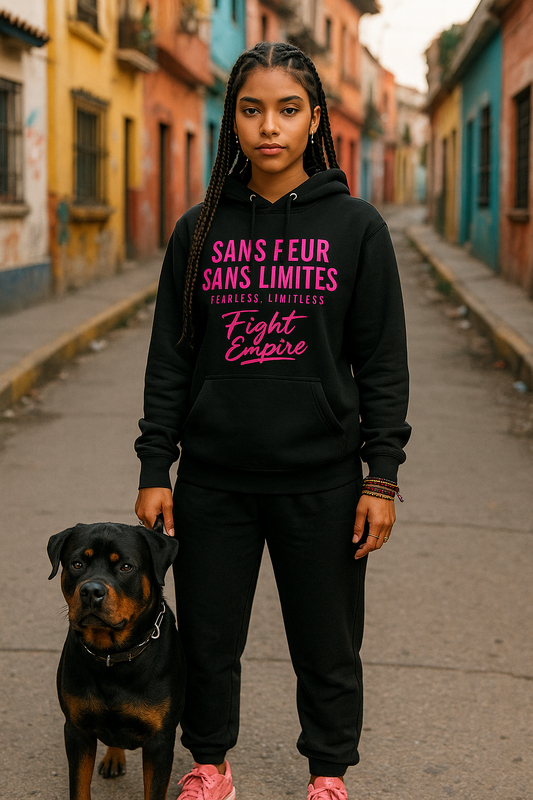Hoodie Sans Peur Sans Limites — Rose Édition