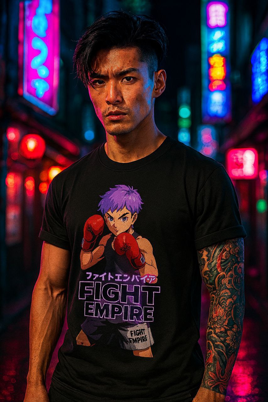 T-shirt ⚔️ Manga Édition – "Fight Empire" L’âme du guerrier, l’esthétique du combat
