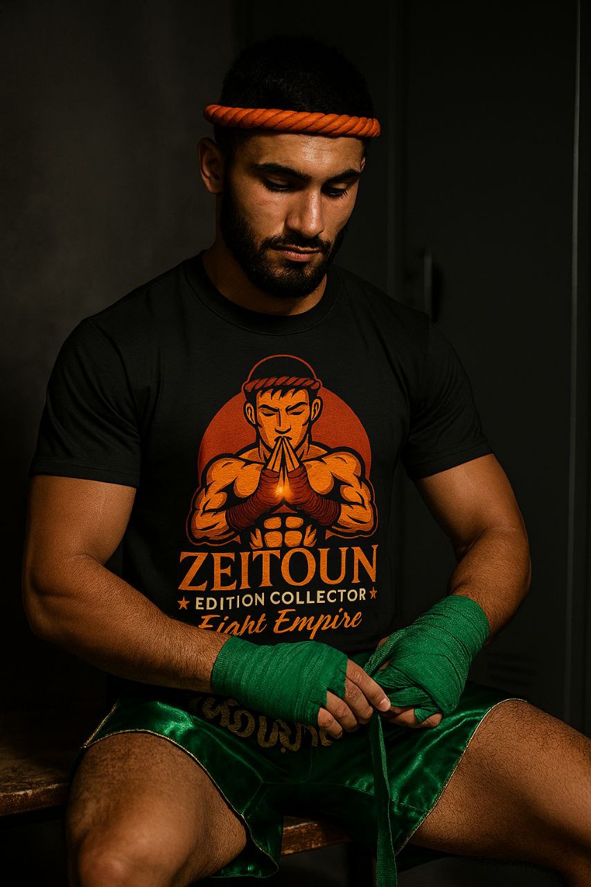 T-shirt Zeitoun Édition Collector – Noir Combat
