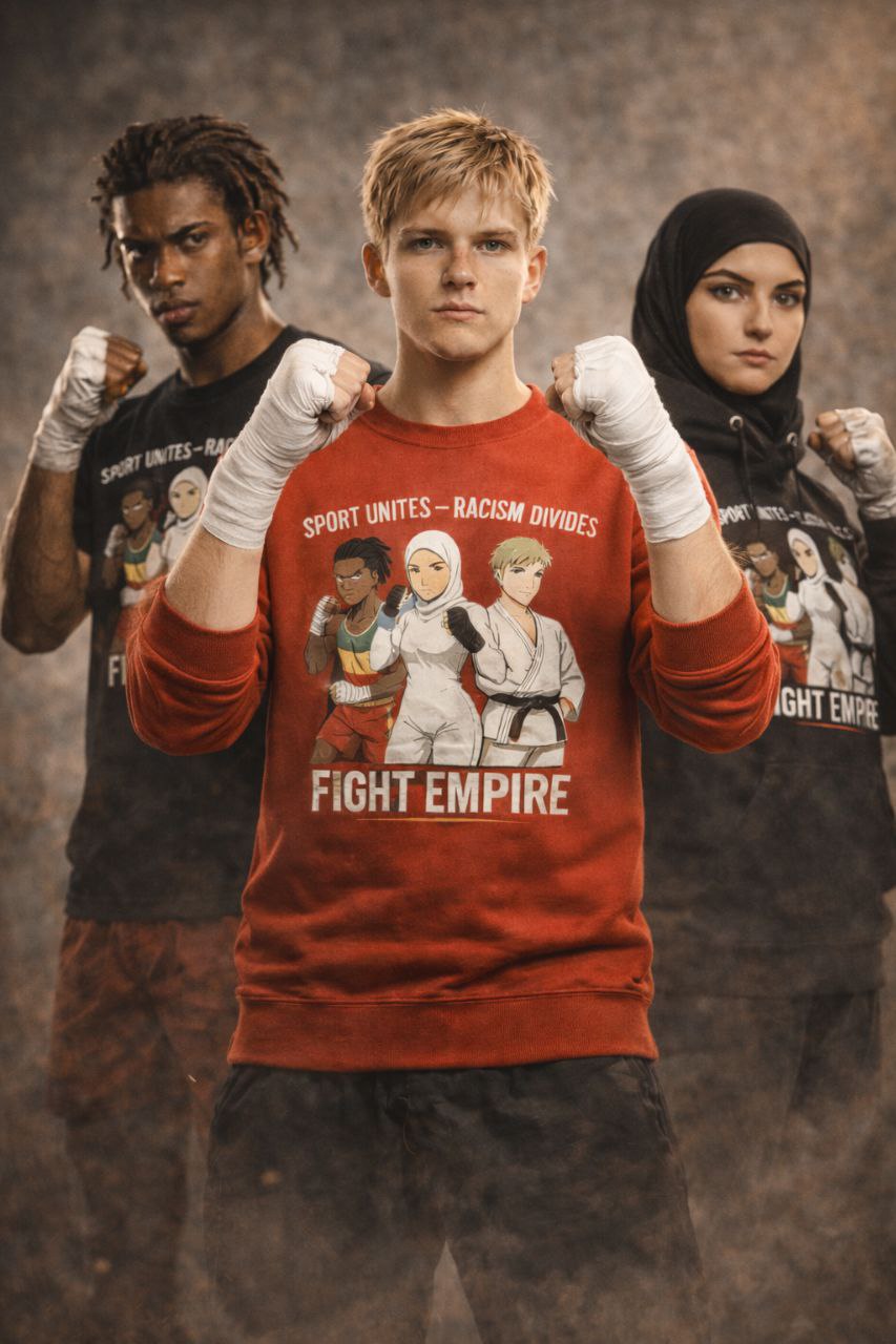 Sweatshirt Sport Unites — Racism Divides